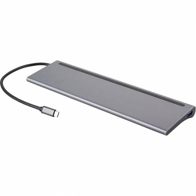 Адаптер TC--->2USB3.0+USB2.0+RJ45(100mbs)+2HDMI+VGA+PD+TypeC+TF+SD+audio, iOpen <ACU4700> Адаптер iOpen USB Type-C M/HDMI F+USB 3.0+USB 2.0 Type-AF+RJ45 VGA F+SD+USB Type-C F+TF+mini jack (ACU4700) — для бизнеса и офиса