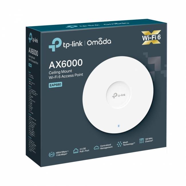 Точка доступа TP-Link EAP680 — для бизнеса и офиса Точка доступа TP-Link EAP680 — для бизнеса и офиса