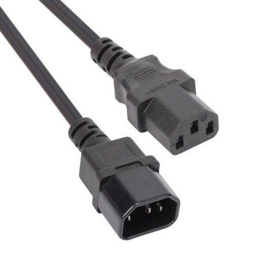 Кабель монитор - компьютер 220V (UPS -> устройство) <VDE> 3G*0.75mm2 VCOM <CE001-CU0.75-5>, 5,0м VCOM CE001-CU0.75-5M — для бизнеса и офиса