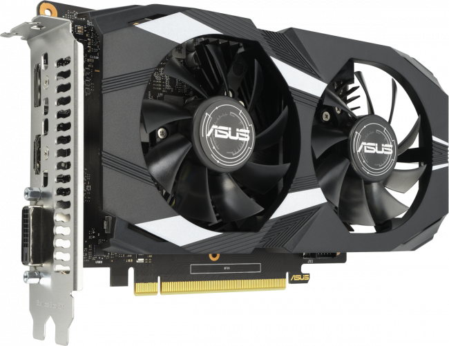 Видеокарта ASUS DUAL-GTX1650-4GD6-P-V2 — для бизнеса и офиса Видеокарта ASUS DUAL-GTX1650-4GD6-P-V2 — для бизнеса и офиса