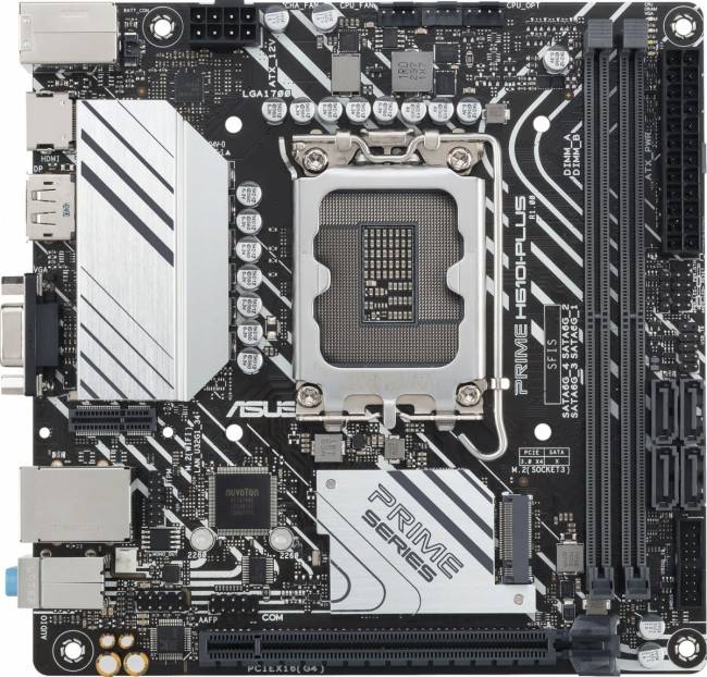 Материнская плата ASUS PRIME H610I-PLUS-CSM — для бизнеса и офиса Материнская плата ASUS PRIME H610I-PLUS-CSM — для бизнеса и офиса