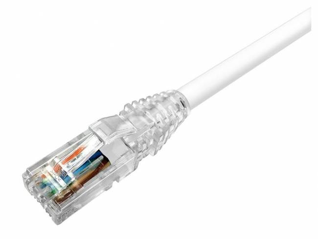 Патч-корд Кат.6, LSZH, 1м CommScope RJ45(m) - RJ45(m) Cat6 U/UTP LSZH 1м белый — для бизнеса и офиса