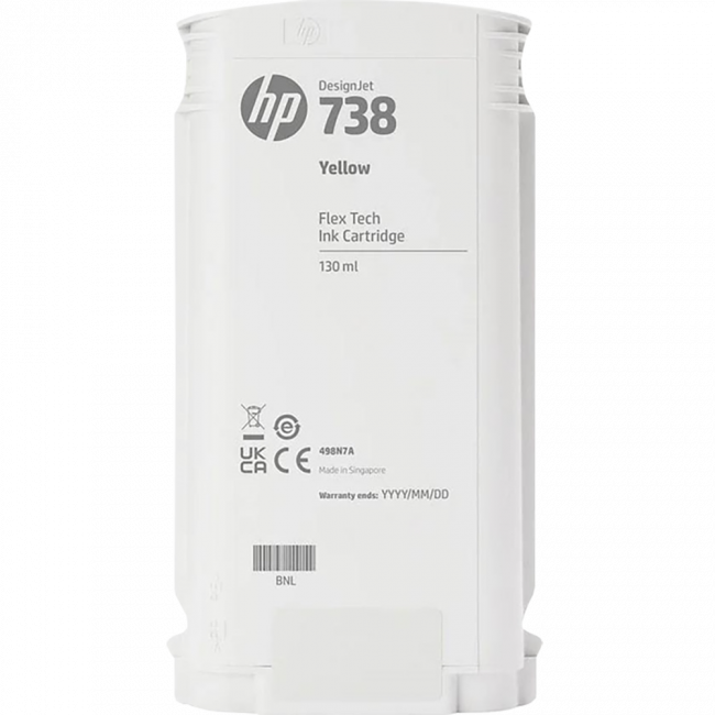 Картридж Картридж HP 738 130-ml 498N7A Yellow DesignJet Ink Cartridge — для бизнеса и офиса