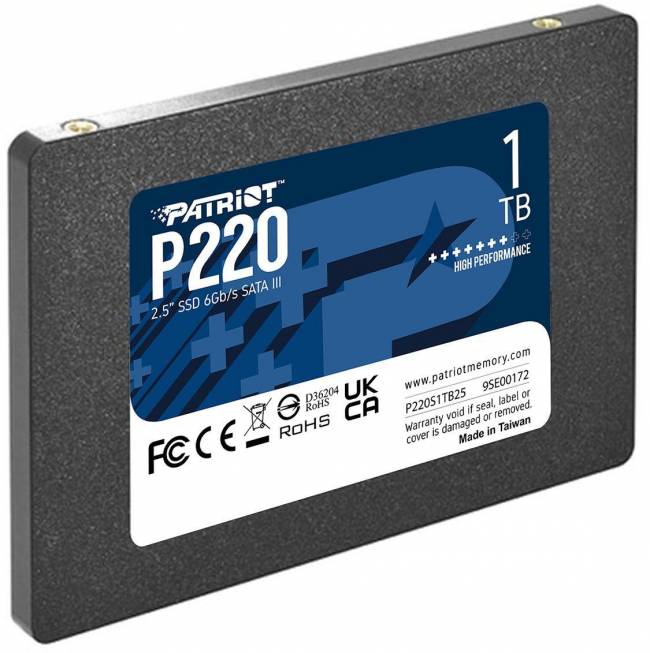 Накопитель SSD Patriot P220S1TB25 — для бизнеса и офиса Накопитель SSD Patriot P220S1TB25 — для бизнеса и офиса