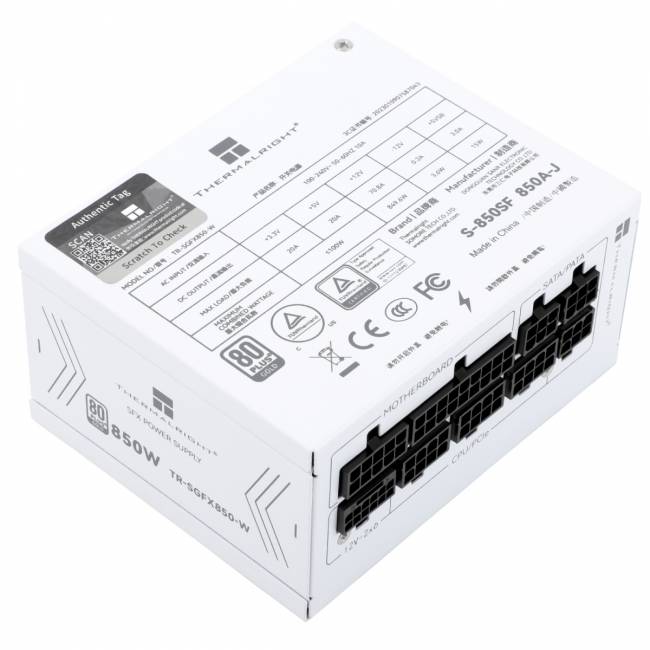 Блок питания 850W Thermalright, 850W 80+ Gold TR-SGFX 850W — для бизнеса и офиса