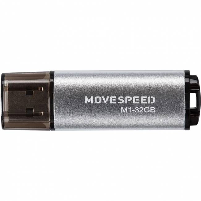USB2.0 32GB Move Speed M1 серебро Move Speed 32GB M1 (M1-32G) — для бизнеса и офиса
