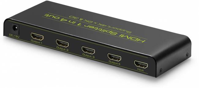 Greenconnect Разветвитель v1.4 HDMI 1на 4 выхода, 4K2K 30Hz /1080p 120Hz + индикация серия Greenline GL-v104C Greenconnect HDMI (f) to 4 x HDMI (f) — для бизнеса и офиса Greenconnect Разветвитель v1.4 HDMI 1на 4 выхода, 4K2K 30Hz /1080p 120Hz + индикация серия Greenline GL-v104C Greenconnect HDMI (f) to 4 x HDMI (f) — для бизнеса и офиса