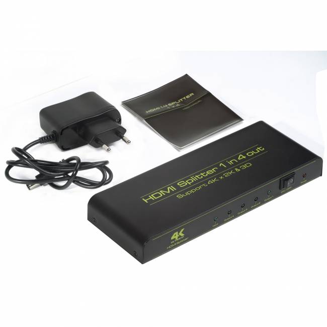 Greenconnect Разветвитель v1.4 HDMI 1на 4 выхода, 4K2K 30Hz /1080p 120Hz + индикация серия Greenline GL-v104C Greenconnect HDMI (f) to 4 x HDMI (f) — для бизнеса и офиса Greenconnect Разветвитель v1.4 HDMI 1на 4 выхода, 4K2K 30Hz /1080p 120Hz + индикация серия Greenline GL-v104C Greenconnect HDMI (f) to 4 x HDMI (f) — для бизнеса и офиса