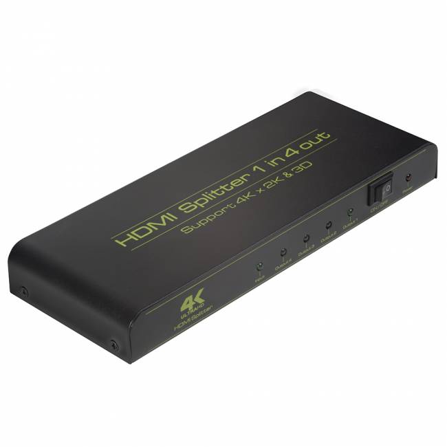 Greenconnect Разветвитель v1.4 HDMI 1на 4 выхода, 4K2K 30Hz /1080p 120Hz + индикация серия Greenline GL-v104C Greenconnect HDMI (f) to 4 x HDMI (f) — для бизнеса и офиса Greenconnect Разветвитель v1.4 HDMI 1на 4 выхода, 4K2K 30Hz /1080p 120Hz + индикация серия Greenline GL-v104C Greenconnect HDMI (f) to 4 x HDMI (f) — для бизнеса и офиса