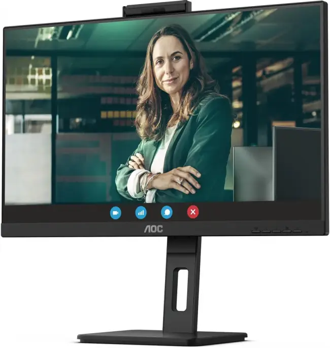 Монитор AOC Q27P3QW 27" 2560x1440, IPS, 75Hz, 50M:1, 350cd, 4ms, 2xHDMI 1.4, DisplayPort 1.2, 4xUSB 3.2, Camera 2.0mp, H. adj 150mm, pivot, Speakers, VESA, 3Y, Black AOC Q27P3QW 27" — для бизнеса и офиса Монитор AOC Q27P3QW 27" 2560x1440, IPS, 75Hz, 50M:1, 350cd, 4ms, 2xHDMI 1.4, DisplayPort 1.2, 4xUSB 3.2, Camera 2.0mp, H. adj 150mm, pivot, Speakers, VESA, 3Y, Black AOC Q27P3QW 27" — для бизнеса и офиса
