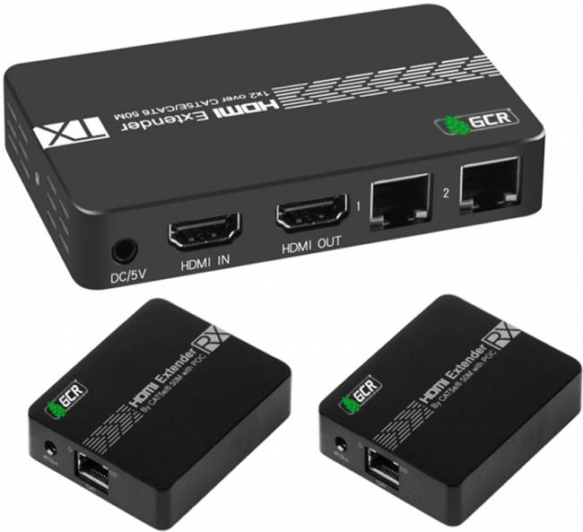 GCR Разветвитель HDMI 1.4 через LAN кабель, 1 x 2 GreenLine, до 50.0m, 1080P 60Hz, EDID, удлинитель ИК Greenconnect HDMI (f) - 2 x HDMI (f) — для бизнеса и офиса GCR Разветвитель HDMI 1.4 через LAN кабель, 1 x 2 GreenLine, до 50.0m, 1080P 60Hz, EDID, удлинитель ИК Greenconnect HDMI (f) - 2 x HDMI (f) — для бизнеса и офиса