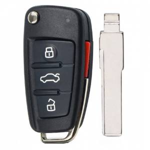 Корпус выкидного ключа AUDI 3+1 кнопка HU-HAA HU66
