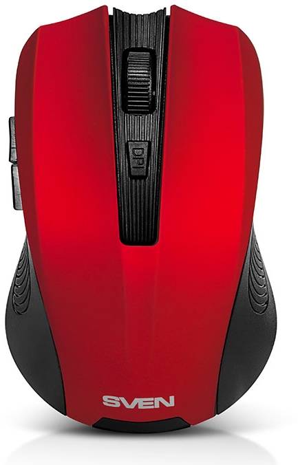 Беспроводная мышь SVEN RX-350W красная (5+1кл. 600-1400DPI, SoftTouch, блист) Sven RX-350W — для бизнеса и офиса Беспроводная мышь SVEN RX-350W красная (5+1кл. 600-1400DPI, SoftTouch, блист) Sven RX-350W — для бизнеса и офиса