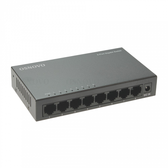 Коммутатор неуправляемый OSNOVO SW-8G — для бизнеса и офиса