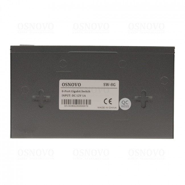 Коммутатор неуправляемый OSNOVO SW-8G — для бизнеса и офиса