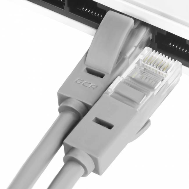 GCR Патч-корд перекрестный ethernet 15.0m UTP кат.5е, серый, RJ45, литой Greenconnect RJ45(m) - RJ45(m) Cat. 5e U/UTP PVC 15м — для бизнеса и офиса GCR Патч-корд перекрестный ethernet 15.0m UTP кат.5е, серый, RJ45, литой Greenconnect RJ45(m) - RJ45(m) Cat. 5e U/UTP PVC 15м — для бизнеса и офиса