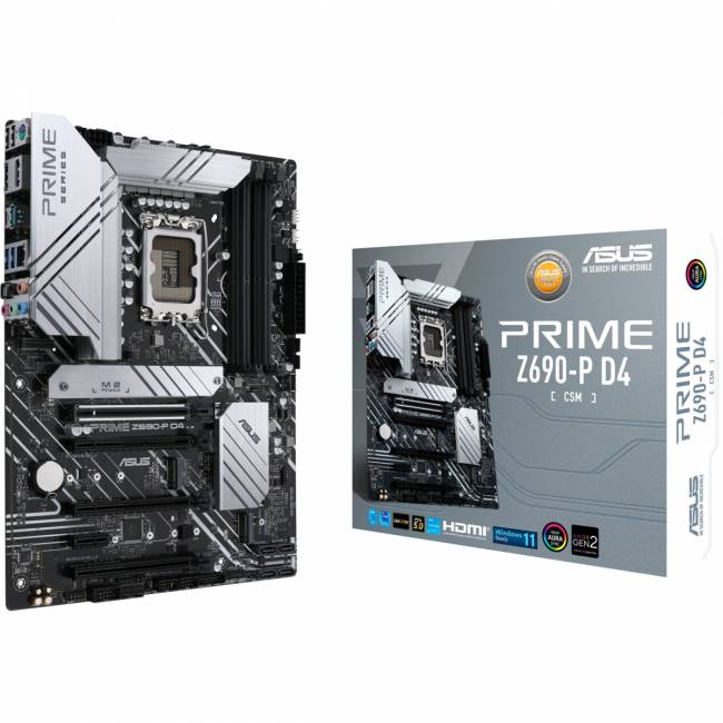 Материнская плата ASUS PRIME Z690-P D4-CSM (90MB18P0-M0EAYC) — для бизнеса и офиса Материнская плата ASUS PRIME Z690-P D4-CSM (90MB18P0-M0EAYC) — для бизнеса и офиса