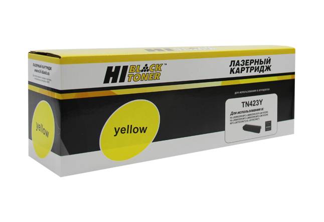 Тонер-картридж Hi-Black (HB-TN-423Y) для Brother HL-L8260CDW/8360/MFC L8690CDW, Y, 4K — для бизнеса и офиса Тонер-картридж Hi-Black (HB-TN-423Y) для Brother HL-L8260CDW/8360/MFC L8690CDW, Y, 4K — для бизнеса и офиса