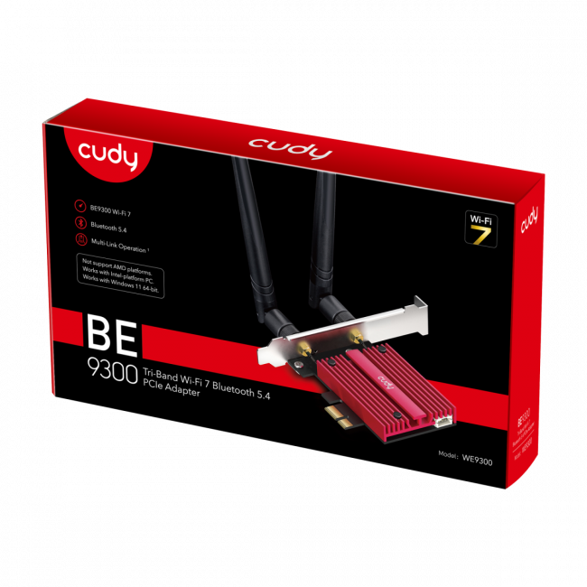 Адаптер Wi-Fi Cudy WE9300 — для бизнеса и офиса Адаптер Wi-Fi Cudy WE9300 — для бизнеса и офиса