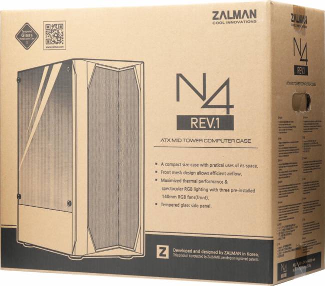 Корпус Zalman N4 REV.1 BLACK — для бизнеса и офиса Корпус Zalman N4 REV.1 BLACK — для бизнеса и офиса