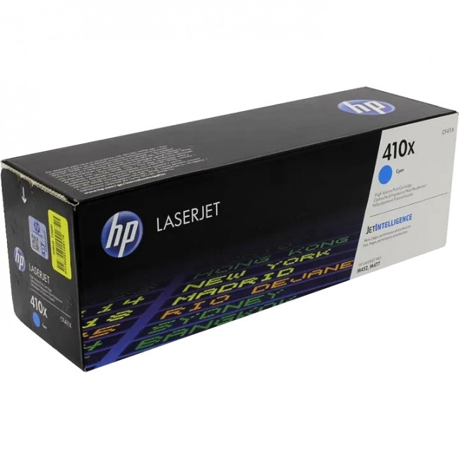 Тонер-картридж HP 410X Cyan Original LaserJet Toner Cartridge (CF411X) — для бизнеса и офиса