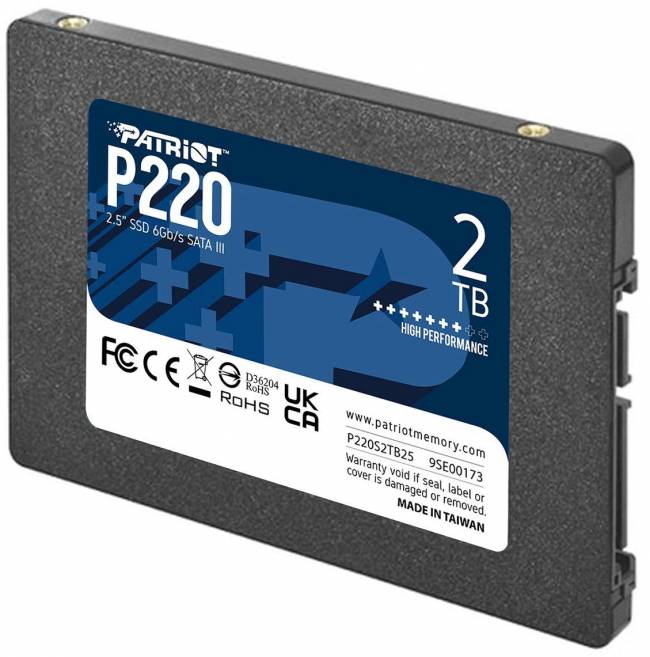 Накопитель SSD Patriot P220S2TB25 — для бизнеса и офиса Накопитель SSD Patriot P220S2TB25 — для бизнеса и офиса
