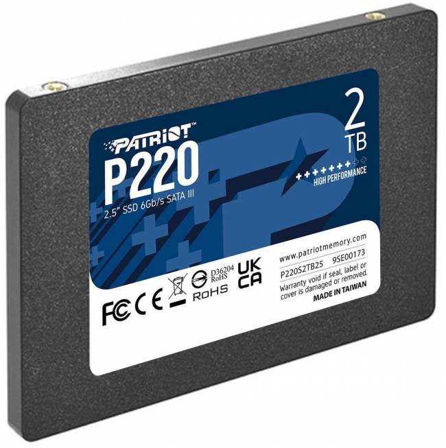 Накопитель SSD Patriot P220S2TB25 — для бизнеса и офиса Накопитель SSD Patriot P220S2TB25 — для бизнеса и офиса