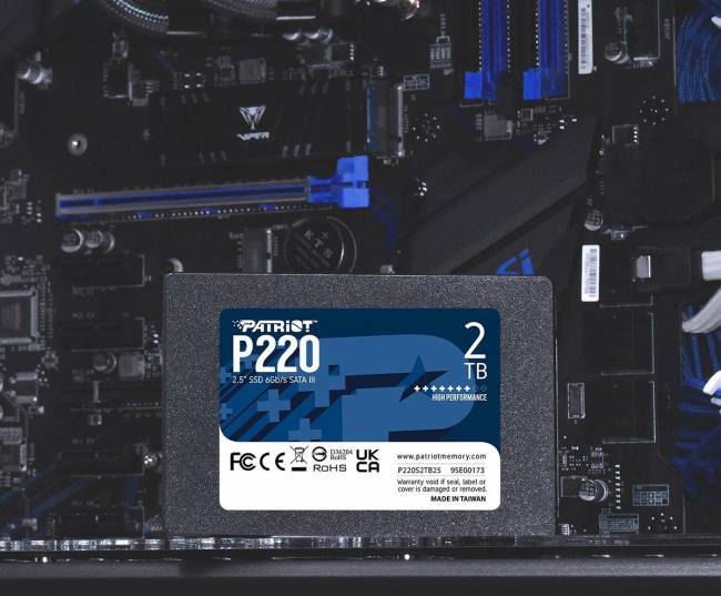 Накопитель SSD Patriot P220S2TB25 — для бизнеса и офиса Накопитель SSD Patriot P220S2TB25 — для бизнеса и офиса