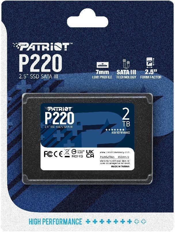 Накопитель SSD Patriot P220S2TB25 — для бизнеса и офиса Накопитель SSD Patriot P220S2TB25 — для бизнеса и офиса