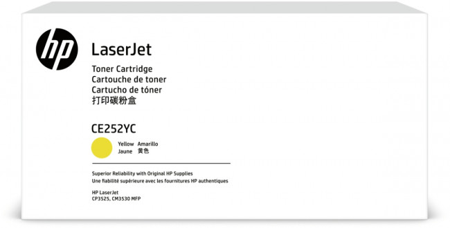 Тонер-картридж HP 504Y Yellow LaserJet Contract Toner Cartridge (CE252YC) — для бизнеса и офиса