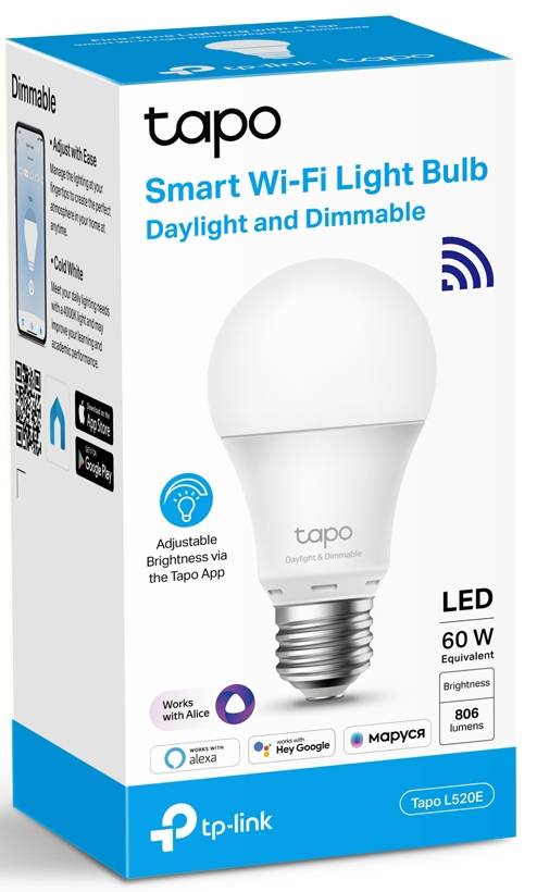 Умная Wi-Fi лампа TP-Link Smart Wi-Fi Light Bulb — для бизнеса и офиса Умная Wi-Fi лампа TP-Link Smart Wi-Fi Light Bulb — для бизнеса и офиса