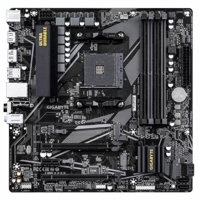 Материнская плата Gigabyte B550M DS3H AC R2 — для бизнеса и офиса Материнская плата Gigabyte B550M DS3H AC R2 — для бизнеса и офиса