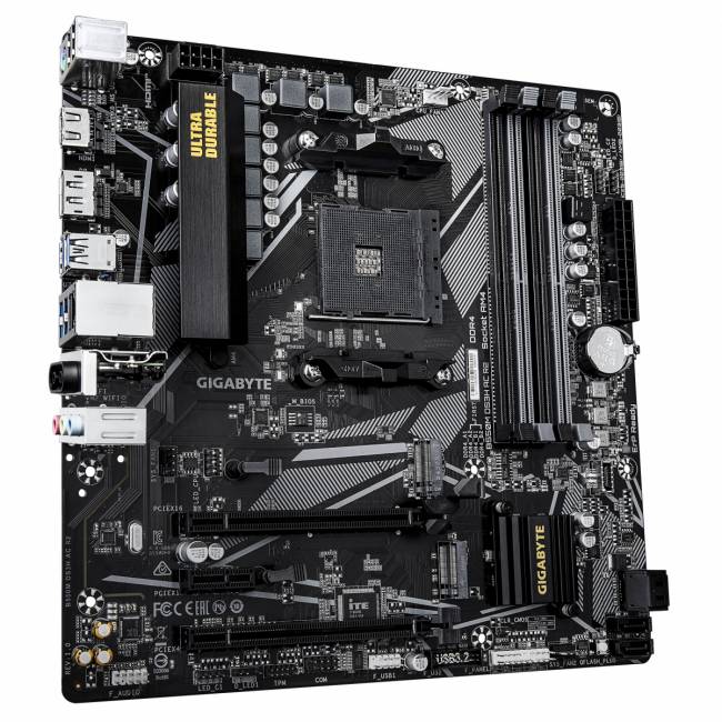 Материнская плата Gigabyte B550M DS3H AC R2 — для бизнеса и офиса Материнская плата Gigabyte B550M DS3H AC R2 — для бизнеса и офиса