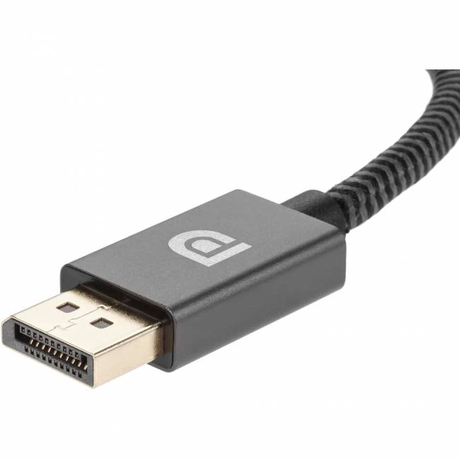 Кабель-переходник DP --> HDMI-F 0.2m , серый металлик, оплетка, 4K@60Hz, Telecom (TA560) Кабель-переходник Telecom DisplayPort M/HDMI F (TA560) — для бизнеса и офиса Кабель-переходник DP --> HDMI-F 0.2m , серый металлик, оплетка, 4K@60Hz, Telecom (TA560) Кабель-переходник Telecom DisplayPort M/HDMI F (TA560) — для бизнеса и офиса