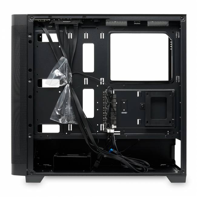 Корпус без блока питания HSPD M740-TGBK — для бизнеса и офиса Корпус без блока питания HSPD M740-TGBK — для бизнеса и офиса