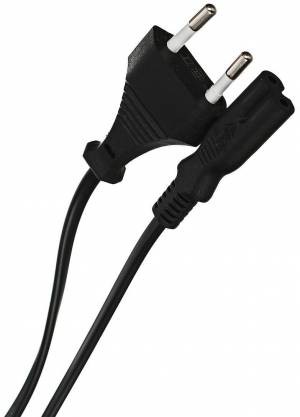 Кабель для аудио-видео техники IEC-320-C7 -- розетка EU, 2-pin <VDE>, VCOM <CE023-CU0.5-3>, 3,0m VCOM CE023-CU0.5-3M