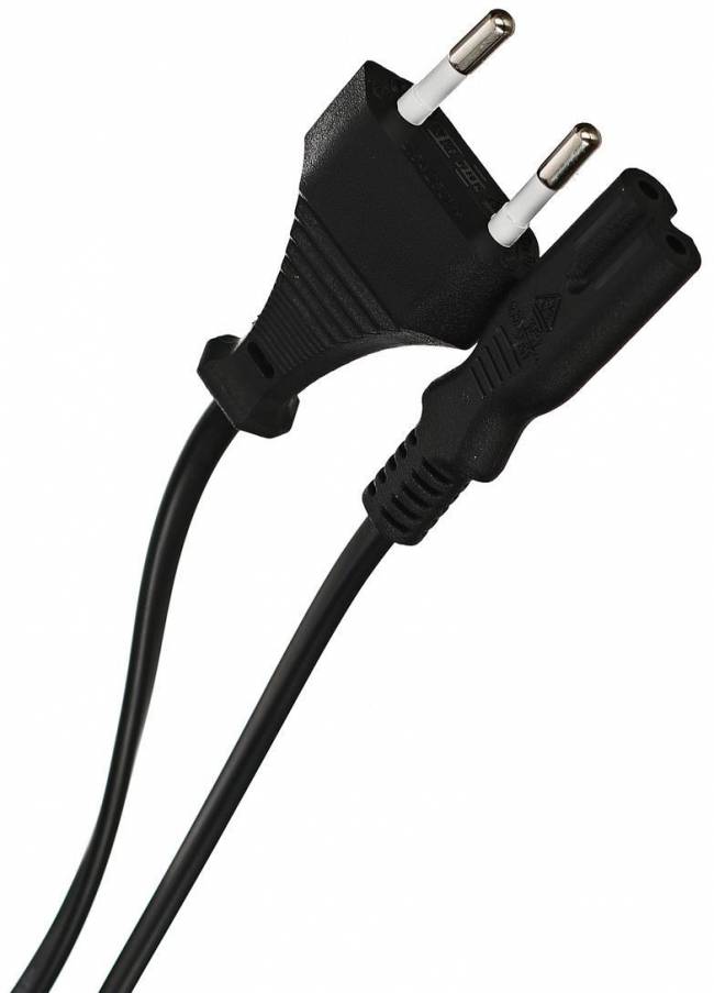Кабель для аудио-видео техники IEC-320-C7 -- розетка EU, 2-pin <VDE>, VCOM <CE023-CU0.5-3>, 3,0m VCOM CE023-CU0.5-3M — для бизнеса и офиса