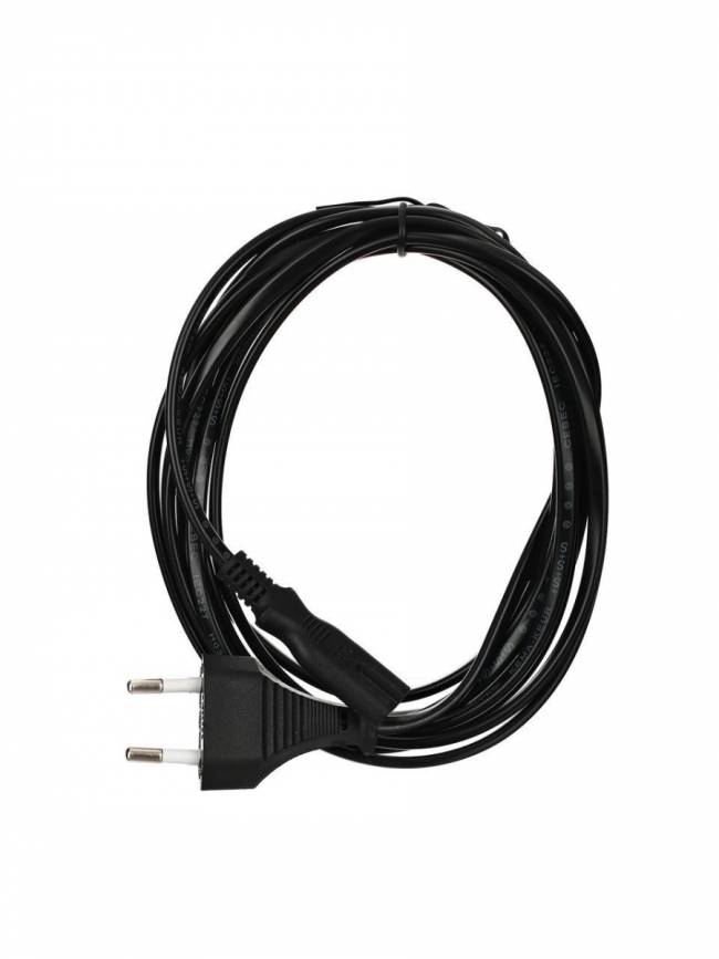 Кабель для аудио-видео техники IEC-320-C7 -- розетка EU, 2-pin <VDE>, VCOM <CE023-CU0.5-3>, 3,0m VCOM CE023-CU0.5-3M — для бизнеса и офиса