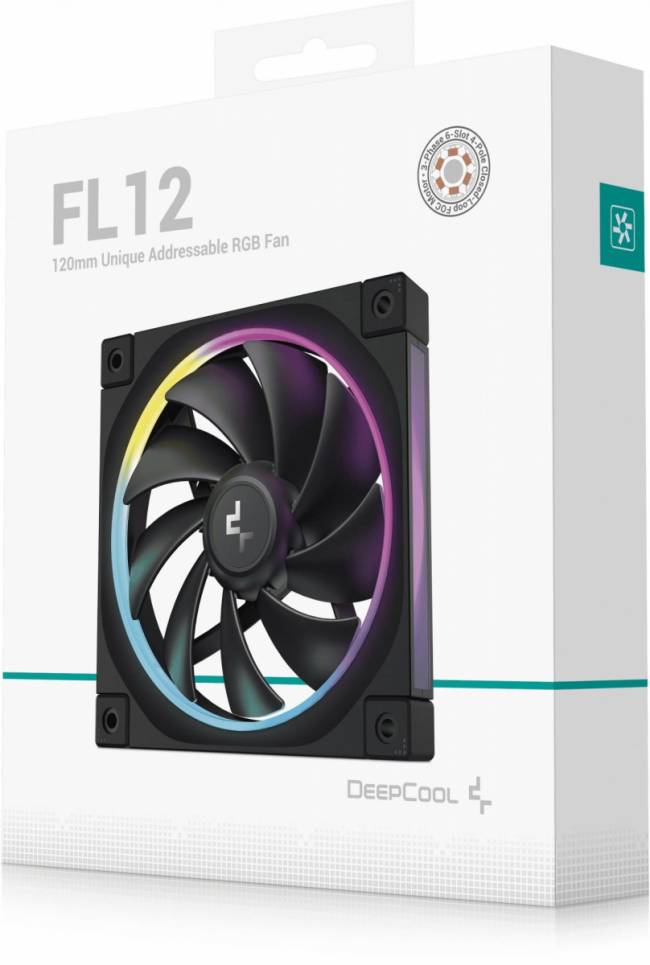 Вентилятор для корпуса Deepcool R-FL12-BKAPN1-G — для бизнеса и офиса Вентилятор для корпуса Deepcool R-FL12-BKAPN1-G — для бизнеса и офиса