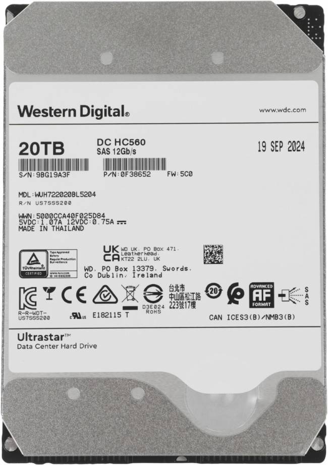 Жесткий диск WD 0F38652 — для бизнеса и офиса Жесткий диск WD 0F38652 — для бизнеса и офиса