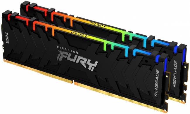 Память оперативная Kingston FURY Renegade RGB KF446C19RBAK2/16 — для бизнеса и офиса Память оперативная Kingston FURY Renegade RGB KF446C19RBAK2/16 — для бизнеса и офиса
