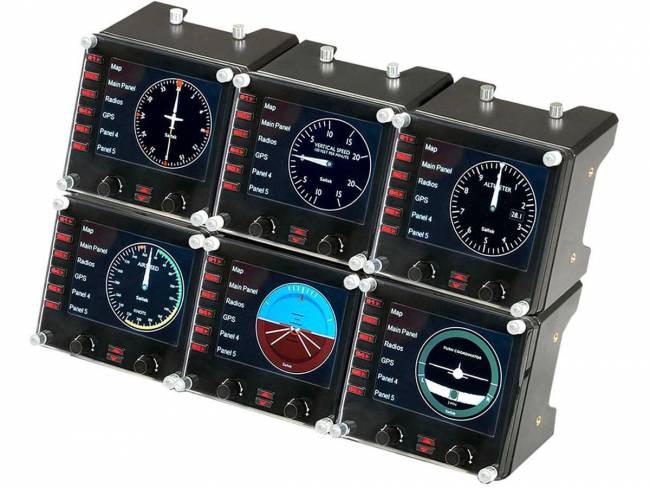 приборная панель с ЖК-дисплеем для авиасимуляторов Logitech G Flight Instrument Panel — для бизнеса и офиса приборная панель с ЖК-дисплеем для авиасимуляторов Logitech G Flight Instrument Panel — для бизнеса и офиса