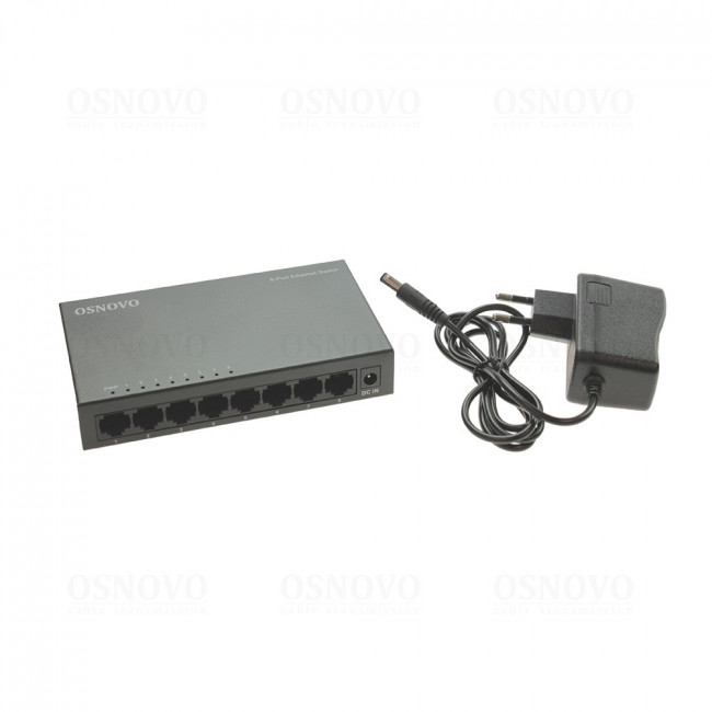 Коммутатор неуправляемый OSNOVO SW-8F — для бизнеса и офиса