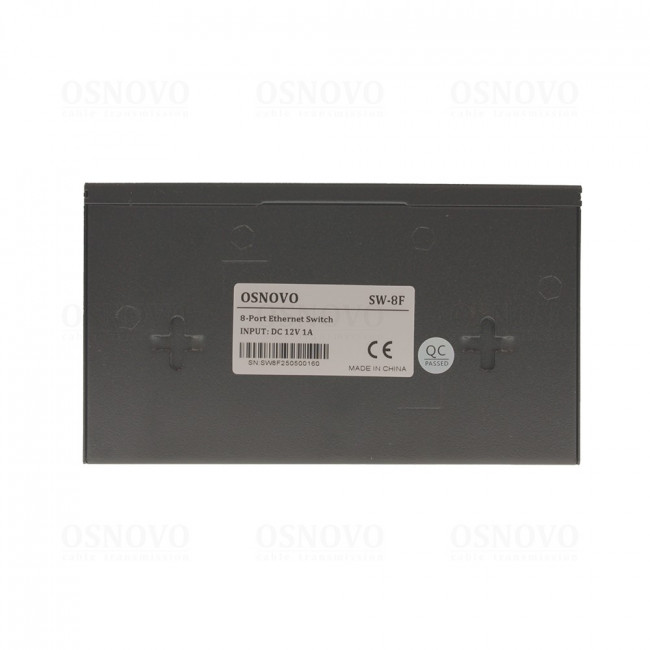 Коммутатор неуправляемый OSNOVO SW-8F — для бизнеса и офиса
