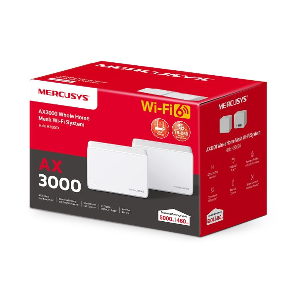 MESH система Mercusys Halo H3000X(2-pack) — для бизнеса и офиса