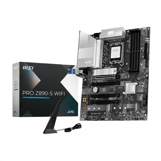 Материнская плата MSI PRO Z890-S WIFI — для бизнеса и офиса Материнская плата MSI PRO Z890-S WIFI — для бизнеса и офиса