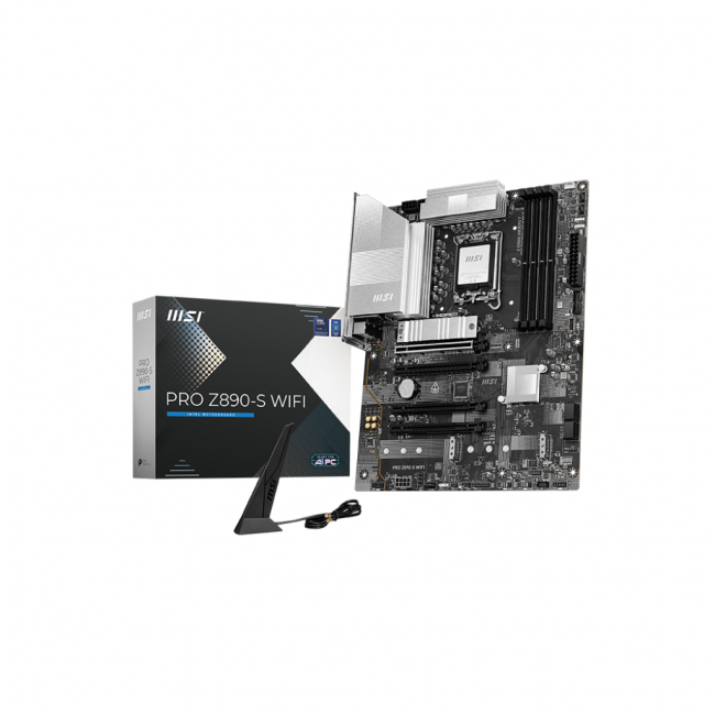 Материнская плата MSI PRO Z890-S WIFI — для бизнеса и офиса Материнская плата MSI PRO Z890-S WIFI — для бизнеса и офиса