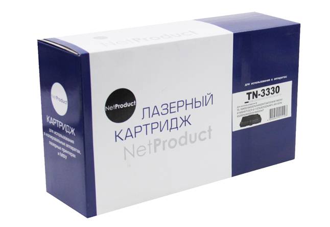 Тонер-картридж NetProduct (N-TN-3330) для Brother HL-5440D/5445/5450DN/5470DW/6180DW, 3K — для бизнеса и офиса Тонер-картридж NetProduct (N-TN-3330) для Brother HL-5440D/5445/5450DN/5470DW/6180DW, 3K — для бизнеса и офиса
