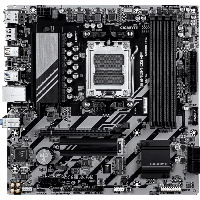 Материнская плата GIGABYTE B840M D3HP — для бизнеса и офиса Материнская плата GIGABYTE B840M D3HP — для бизнеса и офиса