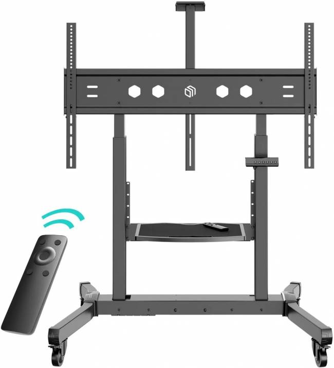Мобильная стойка МОТОРИЗОВАННАЯ ONKRON на 1 ТВ ONKRON TS1991 eLift BLACK — для бизнеса и офиса Мобильная стойка МОТОРИЗОВАННАЯ ONKRON на 1 ТВ ONKRON TS1991 eLift BLACK — для бизнеса и офиса